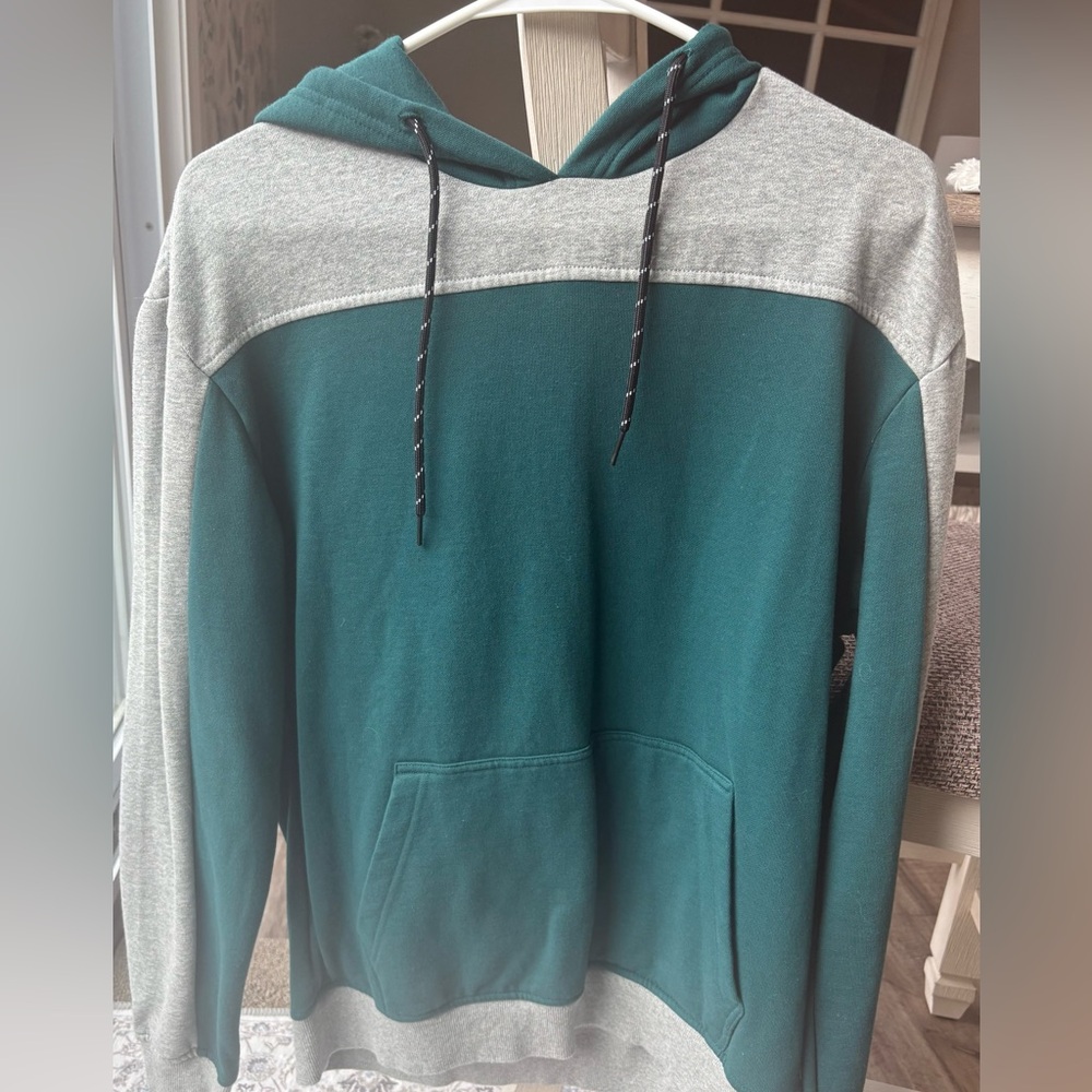 Teal green and Gray Women’s Hoodie